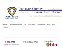 Tablet Screenshot of jchealth.com